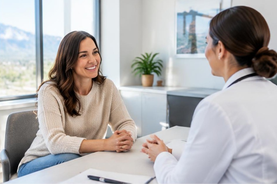 Provider during a virtual consultation